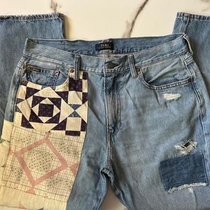 Polo Ralph Lauren Avery Boyfriend
Jeans Heather Wash Quilt Patchwork